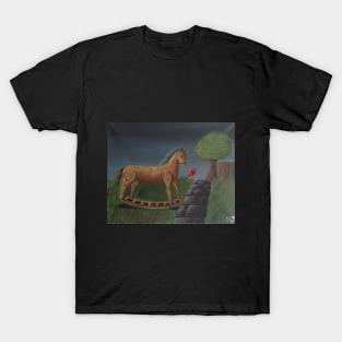 Rocking Horse in Park T-Shirt